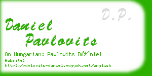 daniel pavlovits business card